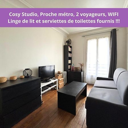 Ferienwohnung Cosy Studio - Proche Metro - 2 Voyageurs Levallois-Perret Exterior foto